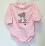 Body dlhý rukáv HX potlač pink ružová 56 9134