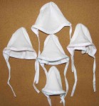 Čiapka kojenecká 1 bavlna vrúbkovaná white biela 9167