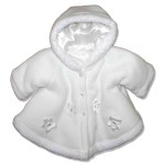 Kabátik slávnostný ND 62 68 74 80 white biela 9501