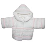 Kabátik pletený ND Ewa pink ružová 62 9504