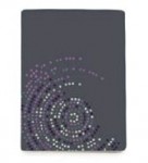 9346 grey concentric 220x240 42 purple purpurová deka 988