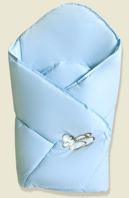 Zavinovačka hladká 80x80 Lietadielko blue modrá bez výstuže 1030