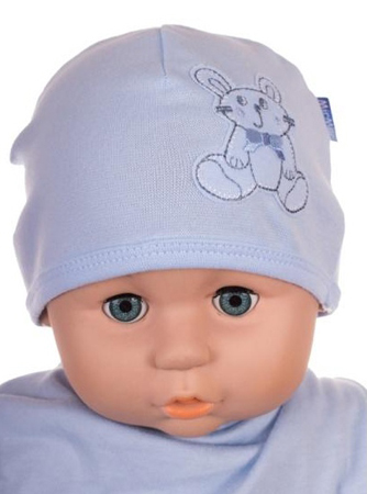 Čiapka Cr-Cz009 Králiček blue modrá 36 38 40 42 1144