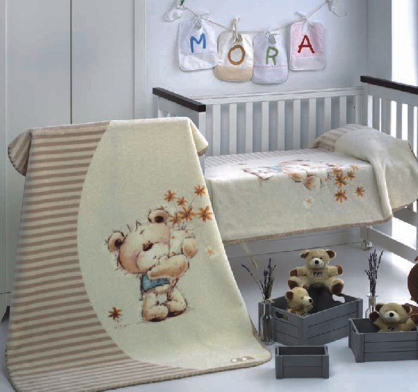 011 Piccola 80x110 02 beige béžová deka 121