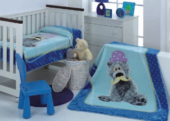 059 Magic Baby 80x110 05 blue modrá deka 133