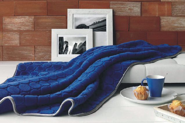 9628 geometrico 180x240 49 blue modrá deka 1390