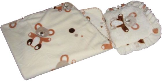 KS 2D 65x75 40x30 Deka beige béžová d macko velúr 601 1474