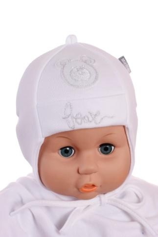 Čiapka WJ-Cz001 viazanie Bobek white biela 36 38 40 42 1508