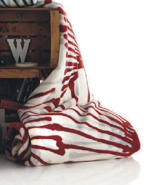 9345 flowers 220x240 27 red červená deka 1509