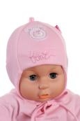 Čiapka WJ-Cz001 viazanie Bobek pink ružová 36 38 40 42 1513