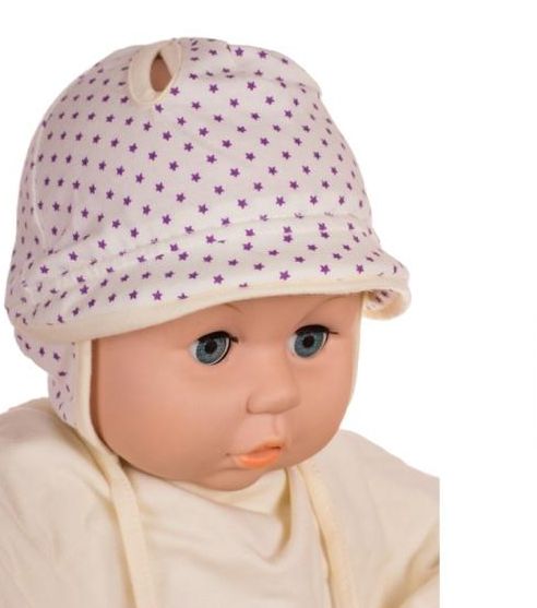 Čiapka L-Cz040 viazanie lillac fialová 36 38 40 42 44 1575