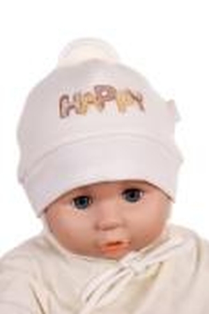 Čiapka WJ-Cz128 viazanie Happy beige béžová 36 38 40 42 44 1612