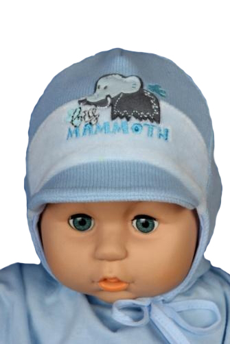 Čiapka WJ-Cz117 viazanie Sloník blue modrá  38 40 42 44 46 1615