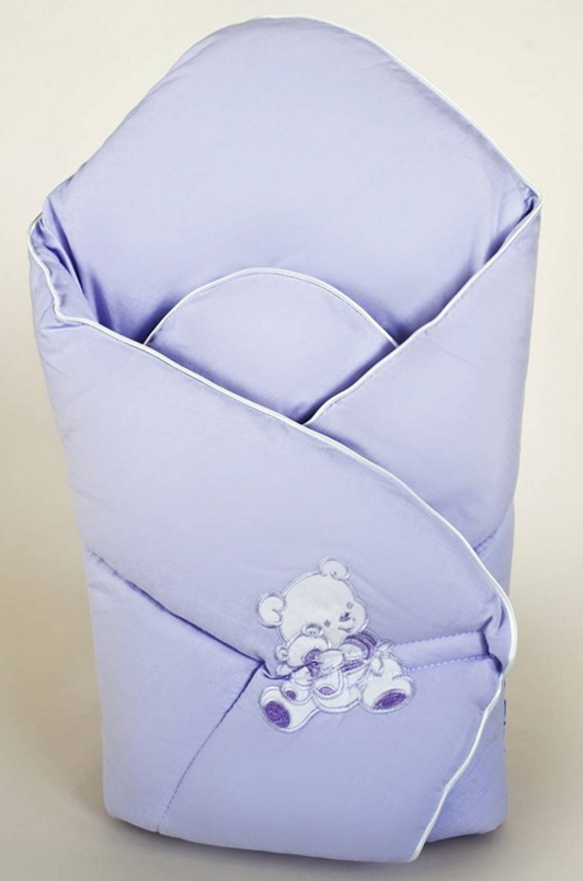 Zavinovačka hladká 80x80 Macko labky lillac fialová bez výstuže 1619