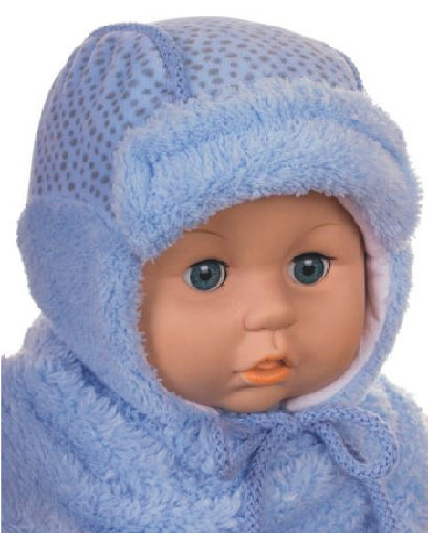 Čiapka Z-Cz053 viazanie Zima blue modrá 36 38 40 42 44 46 1632