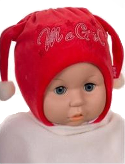 Čiapka Z-Cz064 viazanie Dak red červená 36 38 40 42 46 1654