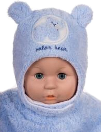 Čiapka Z-Cz057 viazanie Bobík blue modrá 38 40 42 46 1680