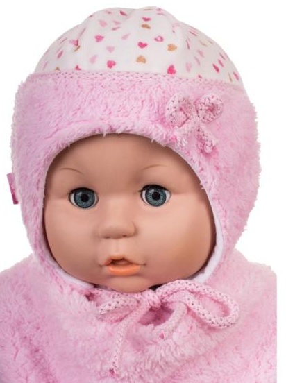 Čiapka Z-Cz054 viazanie Milka pink ružová 36 38 40 42 44 46 1683