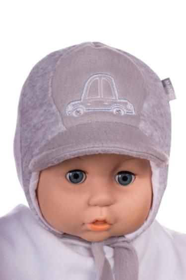 Čiapka Z-Cz040 viazanie Šilt grey jemná šedá  36 38 40 42 44 46 1701