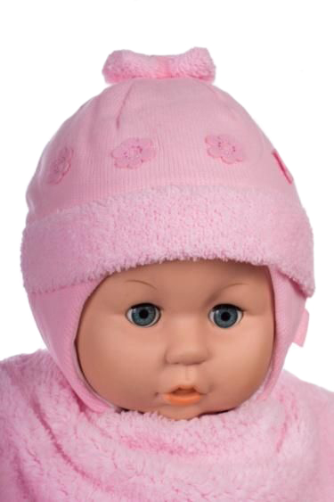 Čiapka Z-Cz033 viazanie Evka pink ružová 36 38 40 42 46 1702