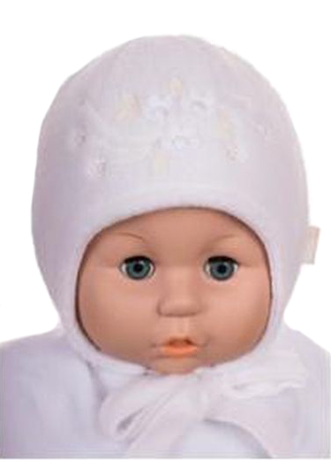 Čiapka Z-Cz027 viazanie Anielik white biela 36 38 40 42 44 46 1717