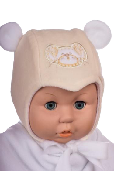 Čiapka Z-Cz001 viazanie Myška beige béžová  36 38 40 42 46 1727