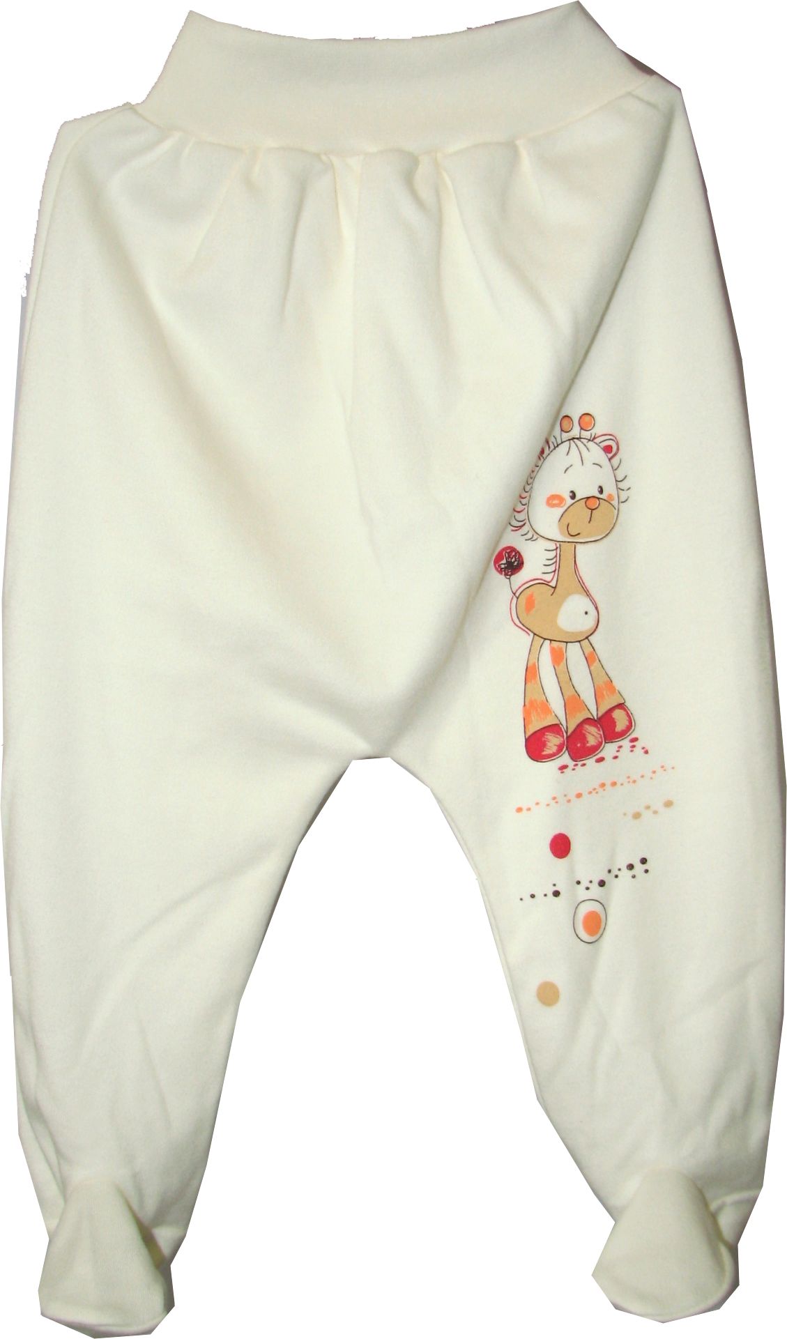 Polodupačky HX potlač ivory maslová 56 1746