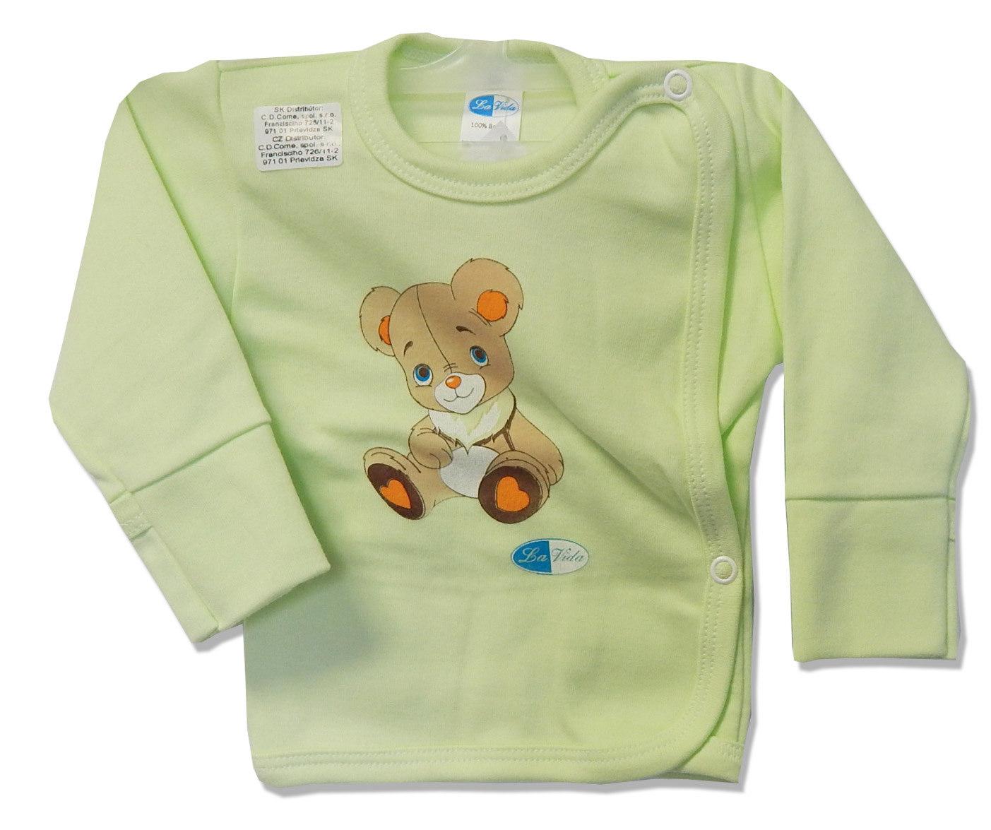 Košielka rukavičky HX potlač green zelená 80 4857