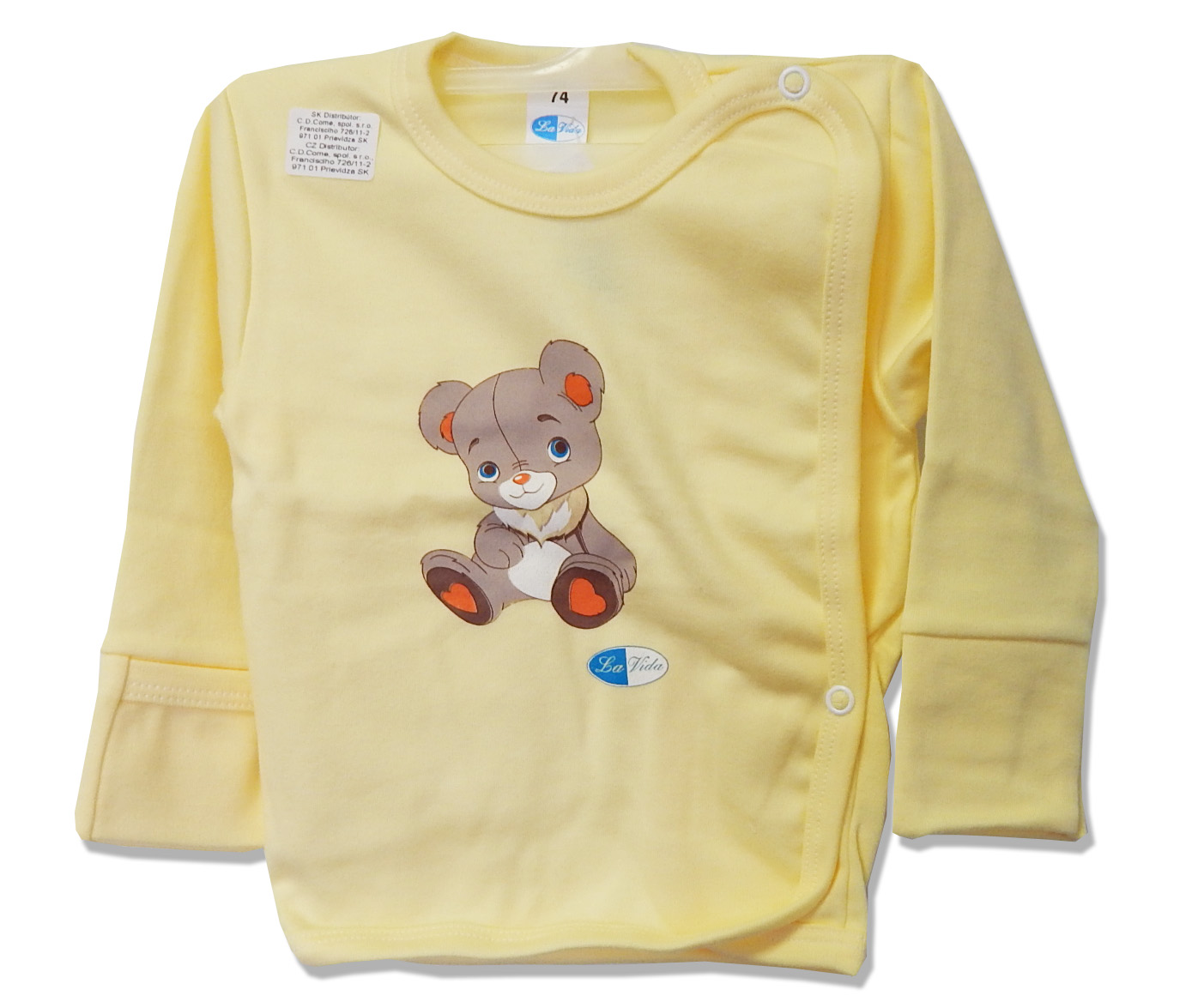 Košielka rukavičky HX potlač yelolow žltá 68 3712