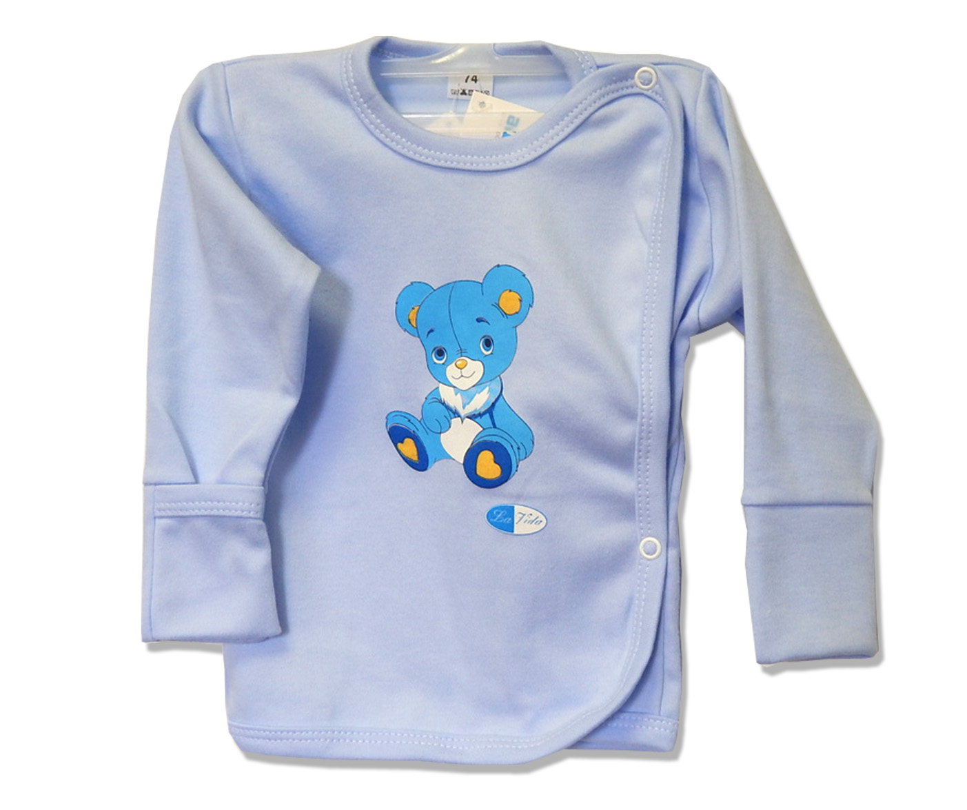 Košielka rukavičky HX potlač blue modrá 62 3696