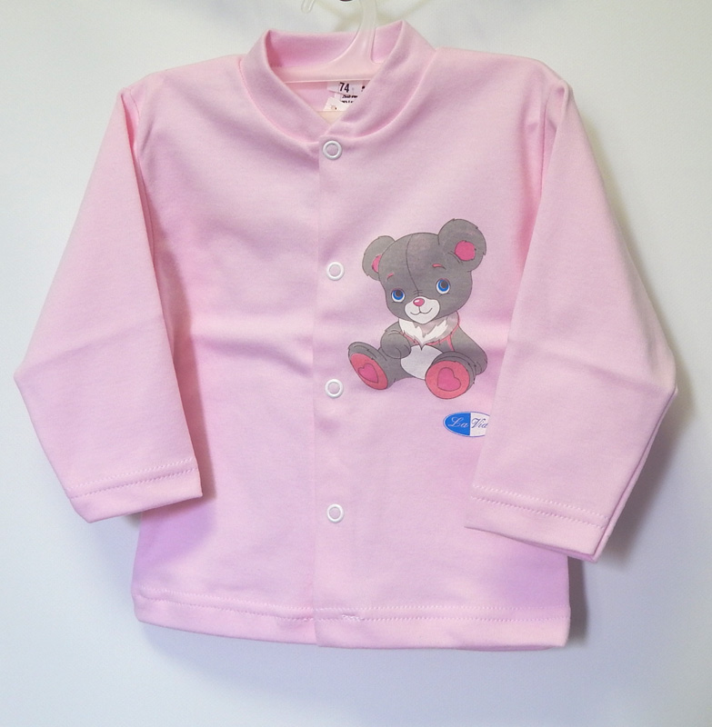 Kabátik HX potlač pink ružová 80 3749