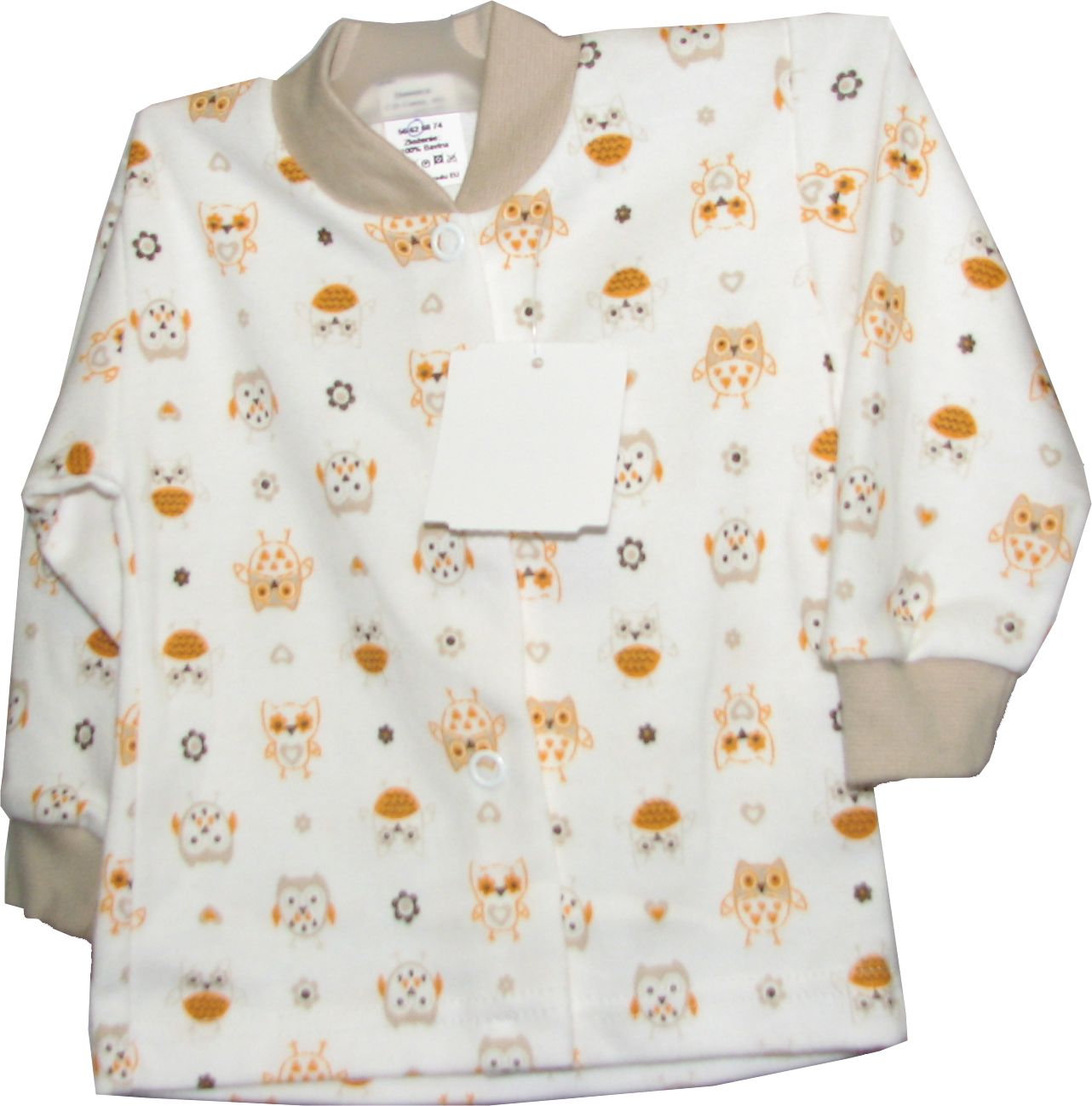 Kabátik HX potlač beige béžová 86 7859