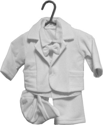 Komplet 5 dielny RB 192 white biela chlapec 56 1823