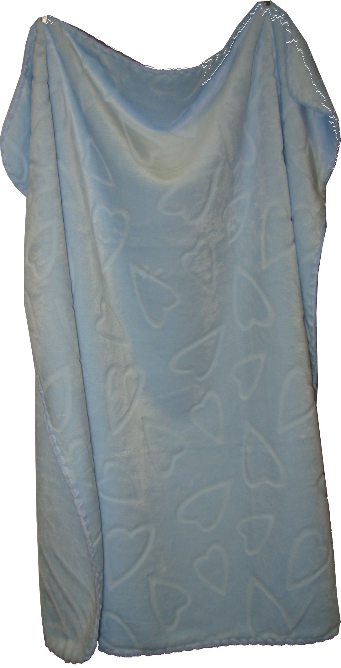 611 80x90 velur blue modrá srdiečka deka 1827