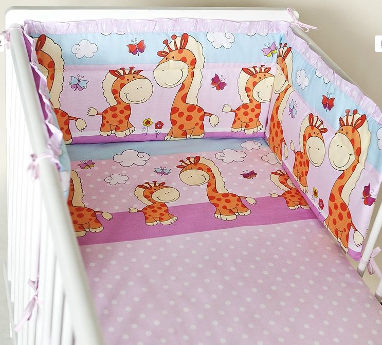 Ochranné hniezdo 160x30 BA potlač pink ružová  Žirafa 1912