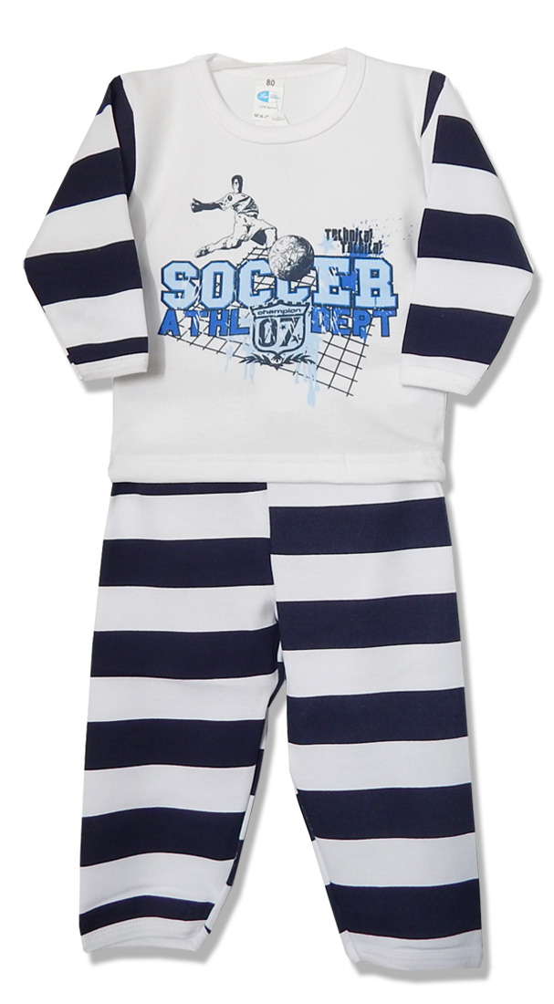 Pyžamo dlhý rukáv HX potlač white biela 104 5048