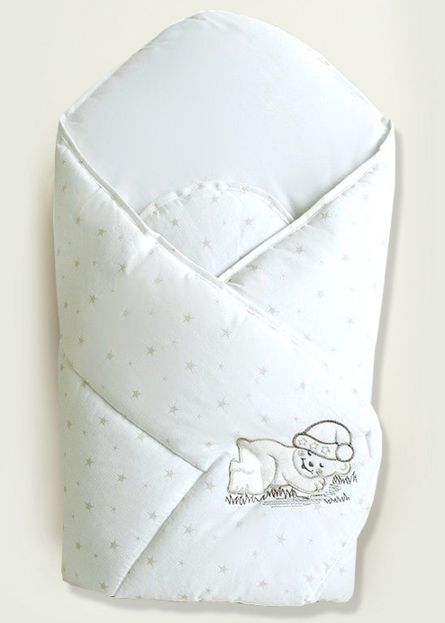 Zavinovačka hladká 80x80 Spiací macko ecru bez výstuže 198