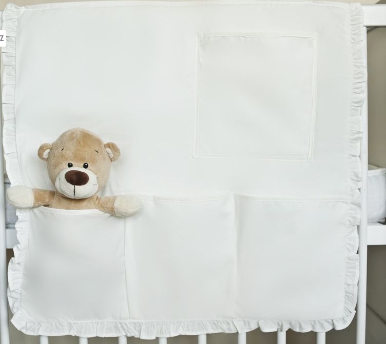 Vreckovník na postieľku potlač šedá 2060