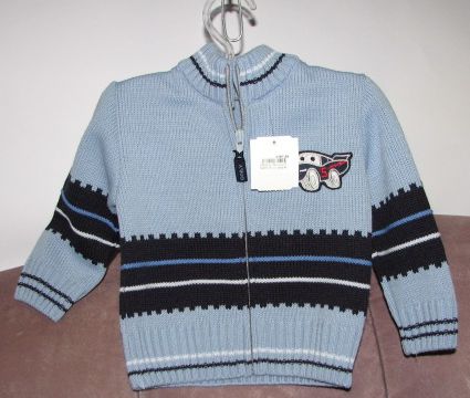 Svetrík JN 202 blue modrá autíčko 104 3535