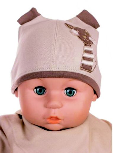 Čiapka Cr-Cz058 Mačička beige béžová 34 36 38 40 42 2233