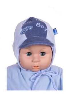 Čiapka WJ-Cz069 viazanie Car f Boys modrá blue 36 38 40 42 44 2253