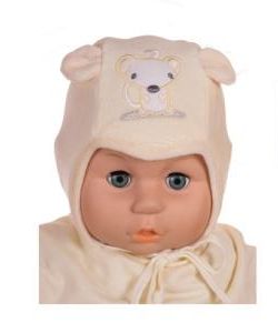 Čiapka WJ-Cz129 viazanie Myška yellow žltá 36 38 40 42 2307