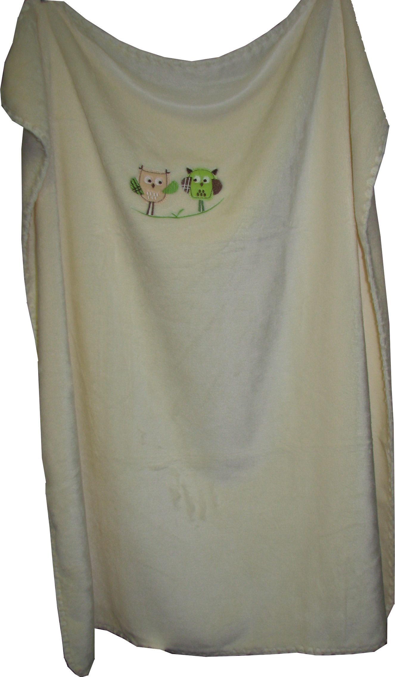 612 80x90 velur beige béžová deka výšivka 623 2369