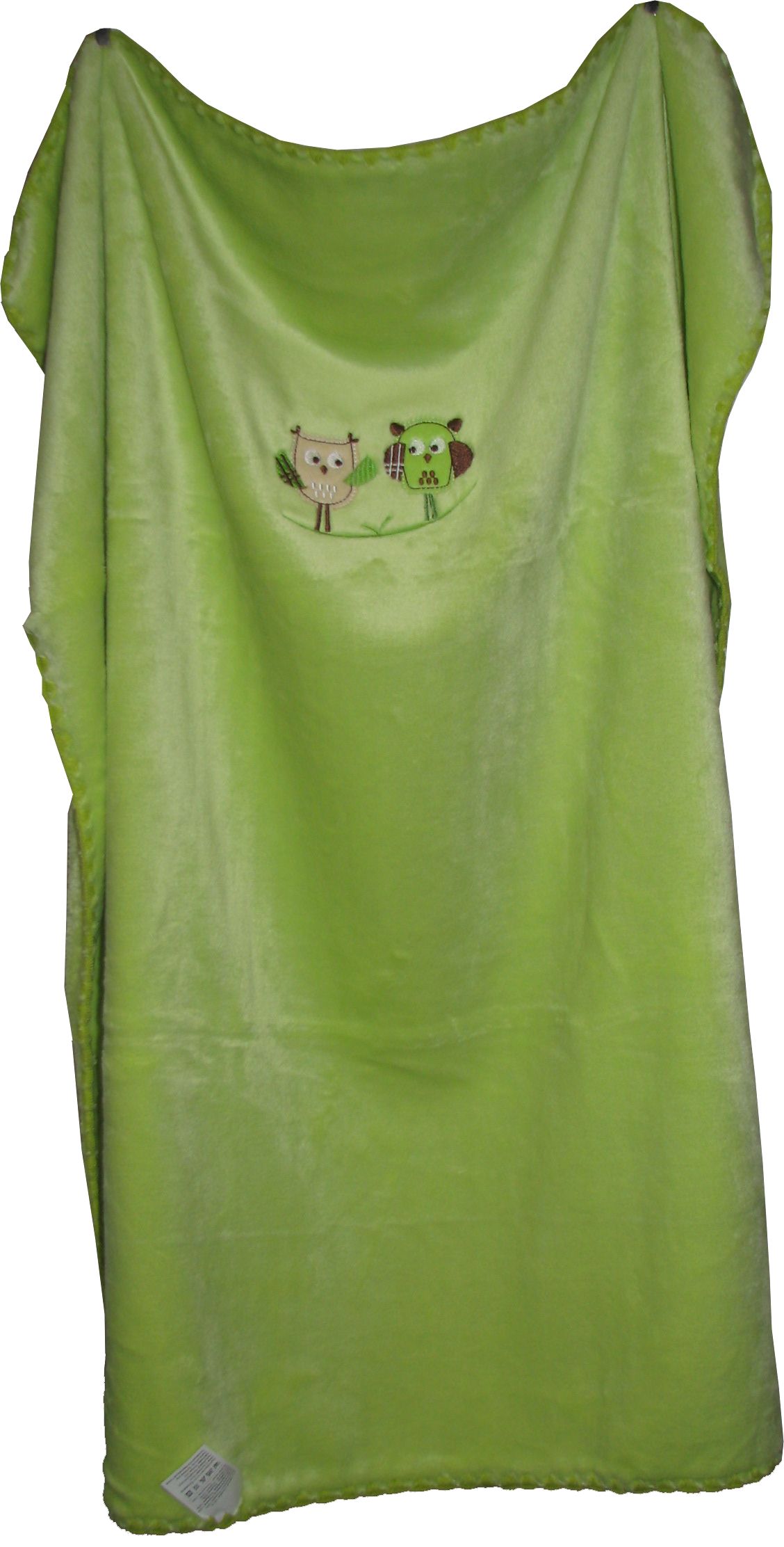 612 80x90 velur green zelená deka výšivka 623 2372