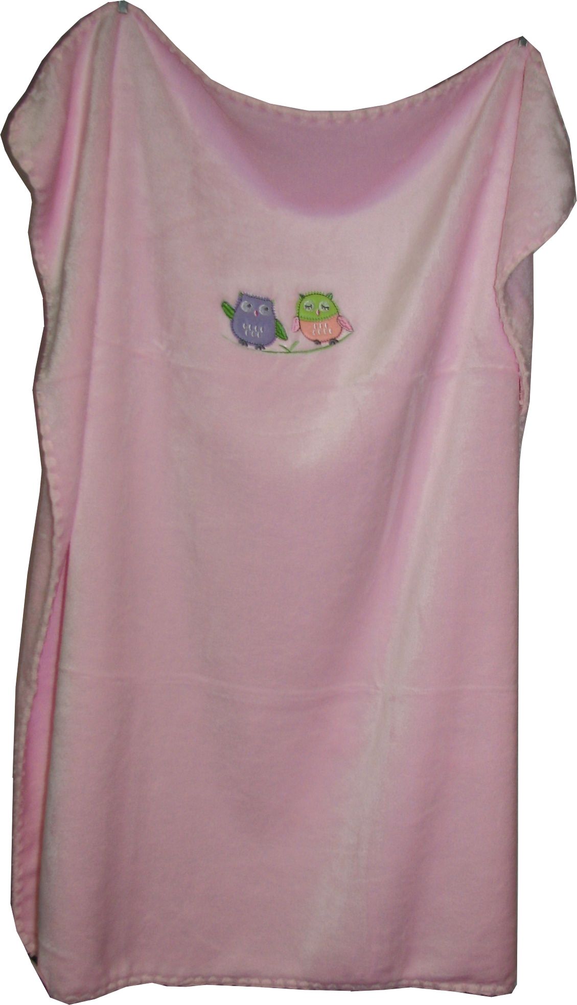 612 80x90 velur pink ružová deka výšivka 623 2374