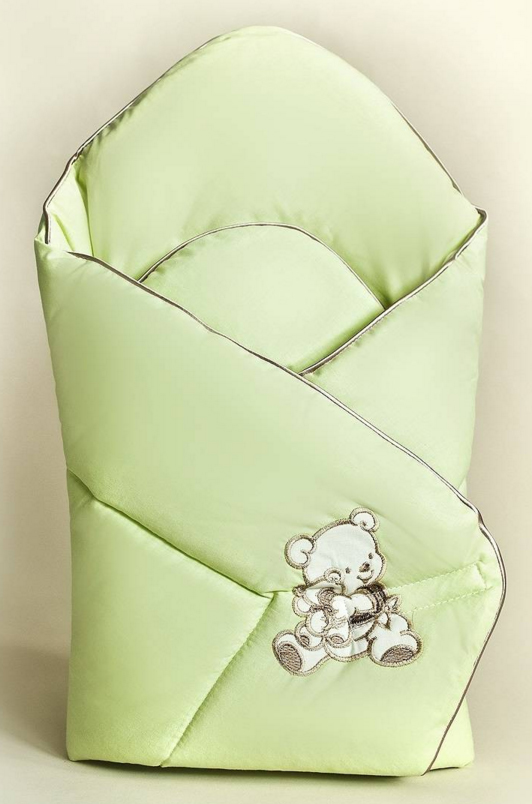 Zavinovačka hladká 80x80 Macko labky green zelená bez výstuže 2406