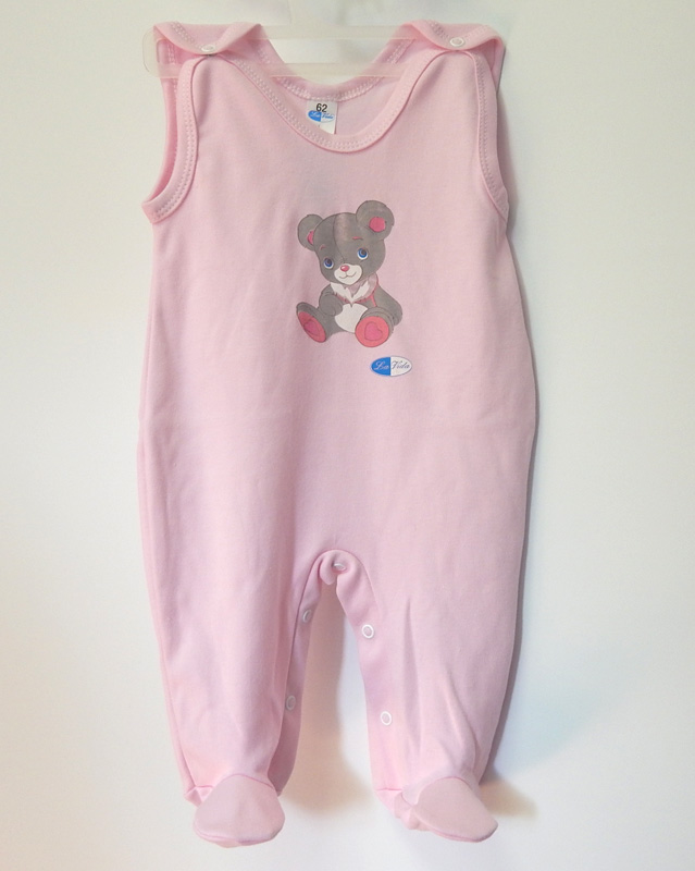 Dupačky bavlna sieťotlač pink ružová 56 2445