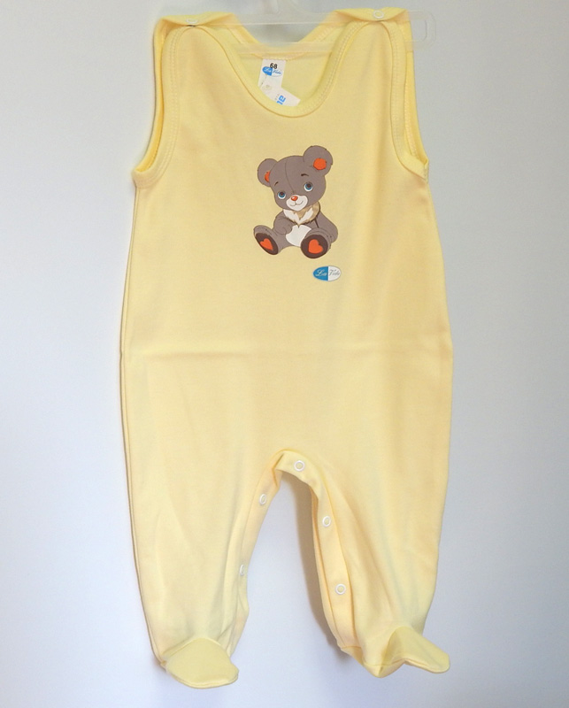 Dupačky bavlna sieťotlač yellow žltá 86 7861