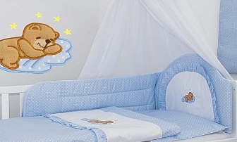 Ochranné hniezdo 180x30 Výš. blue modrá g spiací macko 08 249