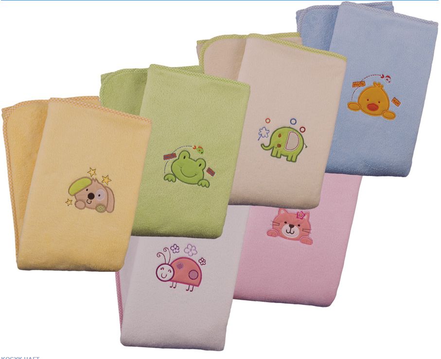 023 Flisová deka 80x90 našivka yellow  žltá 2502